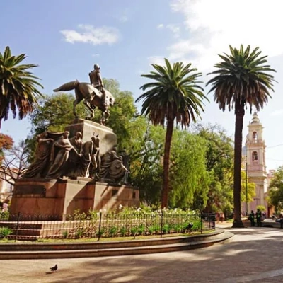 La Place du 9 Juillet dans la ville de Salta