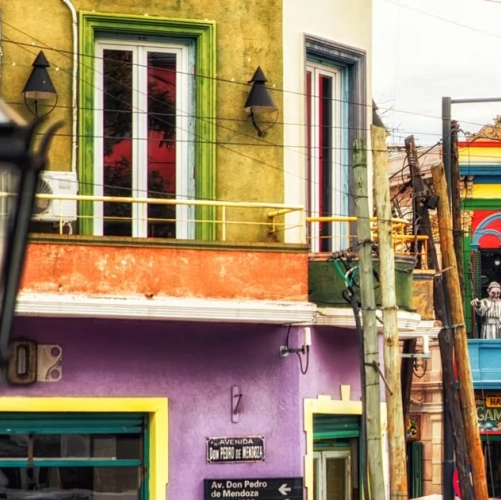 El Caminito dans le quartier de La Boca à Buenos Aires 