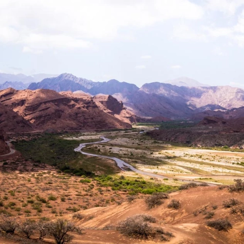 Panorama de la Quebrada de las Conchas dans la région de Cafayate