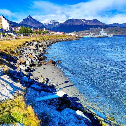 Front de mer de Ushuaïa en Argentine