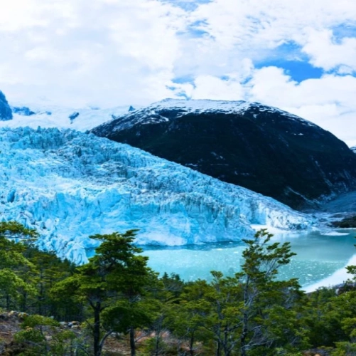 Le glacier Pia au nord-ouest du Canal Beagle