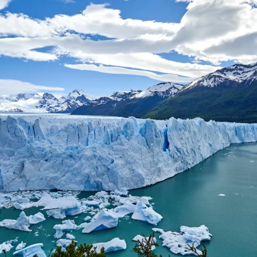 Camaïeu de bleu au Perito Moreno