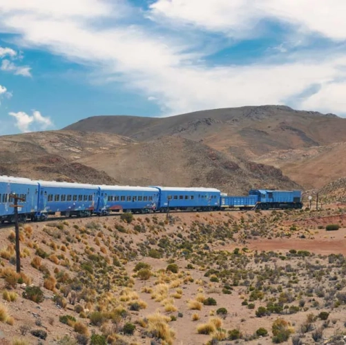 Le train des nuages dans la province de Salta