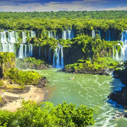 Végétation verdoyante autour des Chutes d'Iguazu