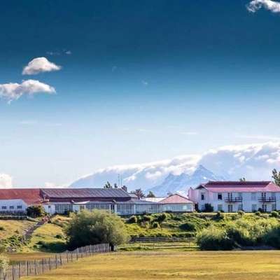 Extérieur de l'auberge El Galpon del Glaciar à El Calafate en Argentine