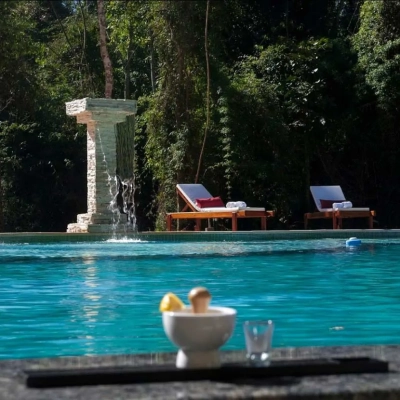 Piscine de l'hotel Yvy Selva à Puerto Iguazu en Argentine
