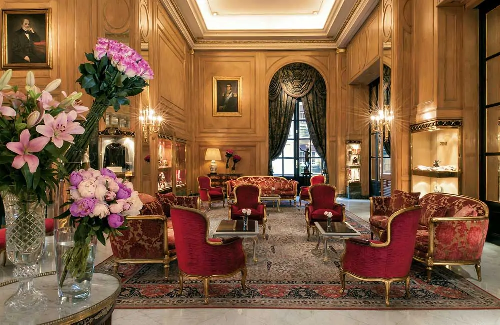 Lobby de l’hôtel Alvear Palace à Buenos Aires en Argentine