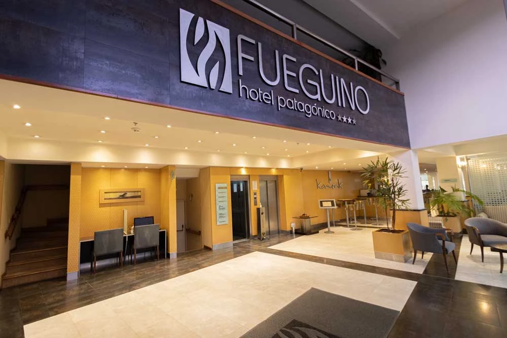 Lobby de l’hôtel Fueguino Patagonico à Ushuaia en Argentine