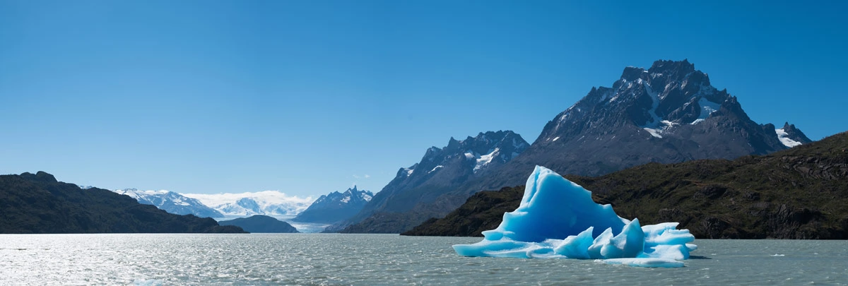 Le Glacier Grey dans le parc national Torres del Paine au Chili 