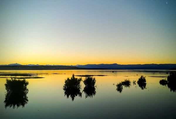 Coucher du soleil sur le Lago Argentino
