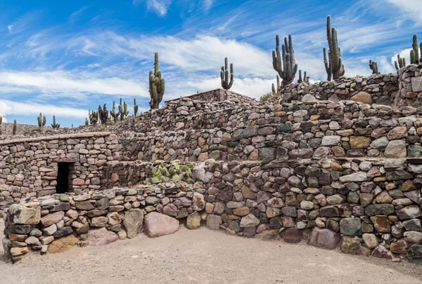 Ruines précolombiennes de la Pucara de Tilcara en Argentine