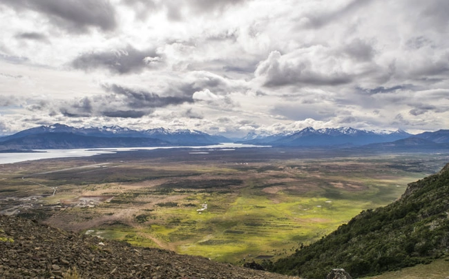 Vue panoramique depuis le mirador Dorotea au Chili
