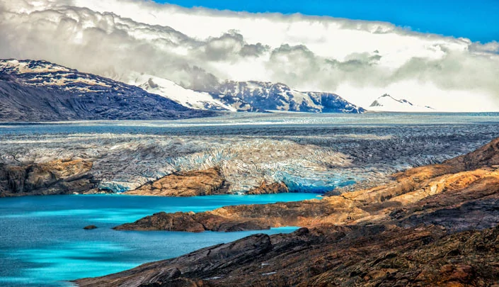 Le fameux glacier Upsala dans le parc national Los Glaciares en Argentine