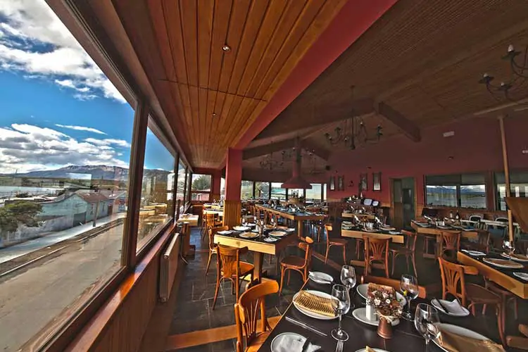 Restaurant de l’hotel Natalino Patagonia à Puerto Natales au Chili