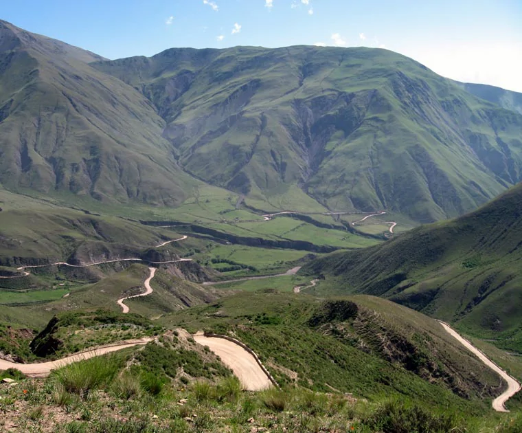 La route de la Cuesta del Obispo entre Cachi et Salta 