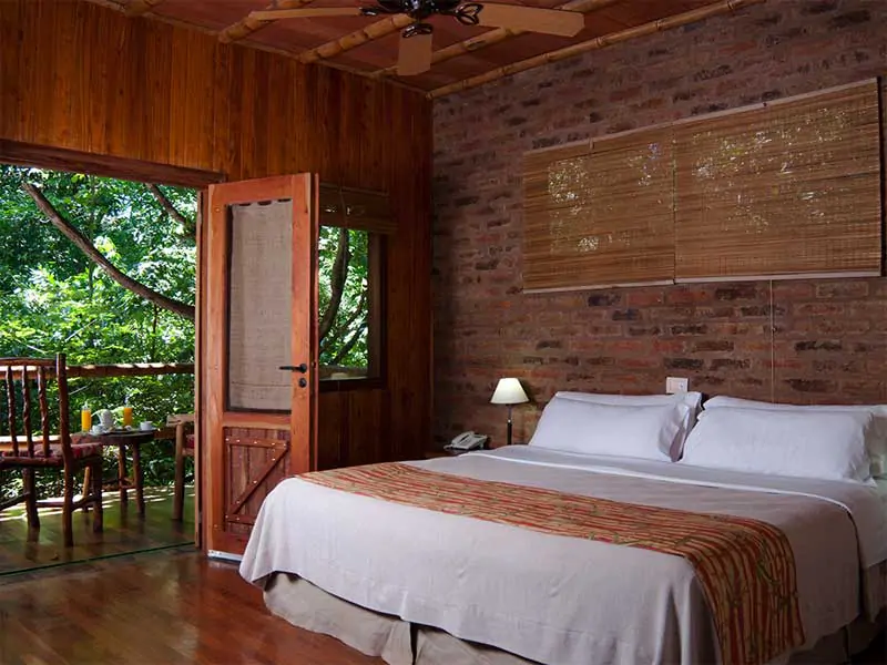 Chambre de l’hotel La Aldea de la Selva Lodge à Puerto Iguazu en Argentine