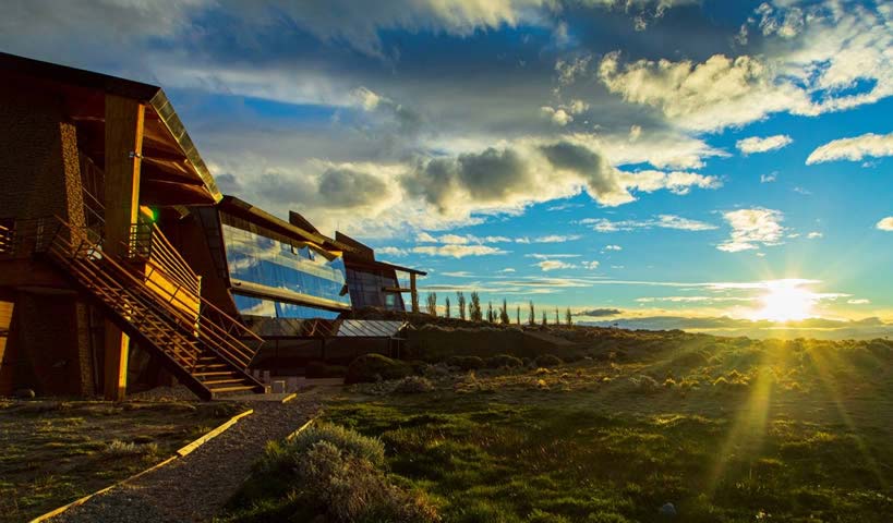 L'extérieur de l'hôtel Design Suites à El Calafate en Argentine