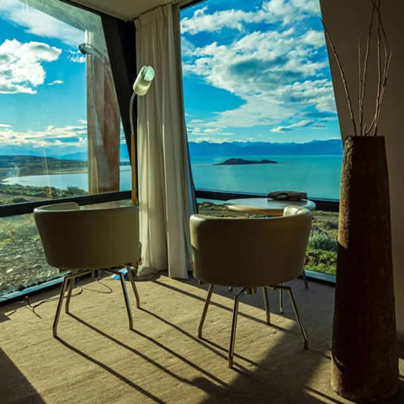 Vue panoramique de l’hotel Design Suites El Calafate en Argentine